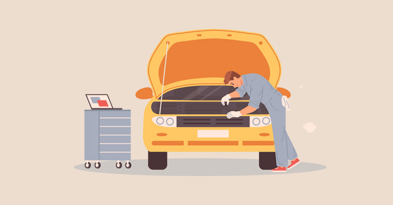 車両整備のイラスト